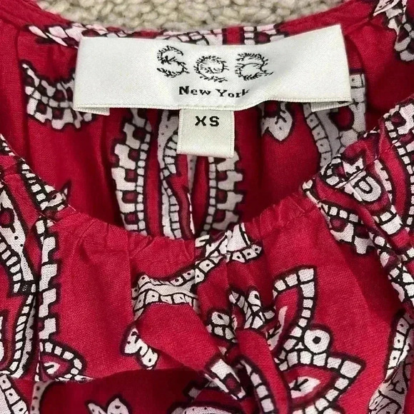 Sea New York Short Sleeve Paisley Top Size XS - Picture 5 of 6